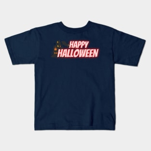 Happy halloween at bat house Kids T-Shirt